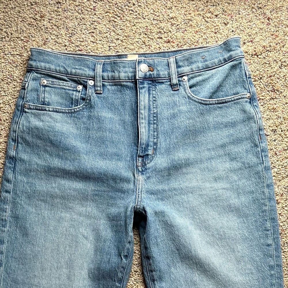Madewell The '90s Straight Jean in Rondell Wash: Crease Edition SZ 30 - Picture 5 of 9